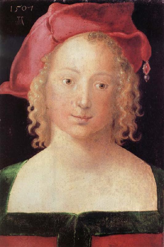 Albrecht Durer Young Woman with a Red Beret oil painting picture